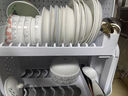 唐易廚房碗筷收納盒碗蝶架帶蓋放餐具裝碗箱碗柜碟盤家用瀝水置物架 透灰特大款-雙層【帶蓋防塵】 曬單實(shí)拍圖