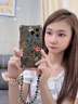 時尚復(fù)古風(fēng)鏈條殼15Promax松綠色13適用蘋果iPhone14plus可調(diào)節(jié)女 手機殼+短鏈 【四角開孔】 iPhone 16 Pro Max 曬單實拍圖
