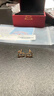 行金銀中黃金耳飾999足金絲帶心形黃金耳釘計價生日禮物 七夕 送女友 絲帶愛心耳釘按實發(fā)多退少補 約1.5g 多退少補 曬單實拍圖