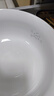 景德鎮(zhèn)（jdz）家用飯碗中式陶瓷碗高溫白瓷沙拉碗搬家禮物米飯碗餐具中秋節(jié)禮物 玉牡丹大號(hào)湯碗單個(gè) 曬單實(shí)拍圖