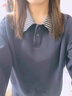 名芮珊女套裝2025新款春季女裝氣質(zhì)兩件套微胖安可雷穿搭女春秋大碼胖mm 深藍衛衣+半身裙 2XL 【建議140-160斤】 曬單實(shí)拍圖