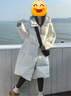波司登（BOSIDENG）【反季】冬季羽絨服谷愛凌同款男女同款情侶長款連帽90絨修身外套 緋草米/淺米卡其7259/7002752A S 160/84A 【卡碼拍小】 曬單實(shí)拍圖