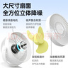 幾素風(fēng)寶usb小風(fēng)扇夾子型桌面風(fēng)扇辦公室充電風(fēng)扇臺(tái)式學(xué)生宿舍睡眠夾扇嬰兒車(chē)風(fēng)扇輕音露營(yíng)戶(hù)外小電扇 【白-4000毫安】720度旋轉(zhuǎn)+柔風(fēng) 曬單實(shí)拍圖
