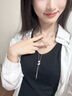 古婷小眾設(shè)計(jì)抽拉螺旋吊墜長(zhǎng)款項(xiàng)鏈女高級(jí)感輕奢鎖骨鏈百搭頸鏈配飾品 小眾設(shè)計(jì)抽拉螺旋吊墜長(zhǎng)款項(xiàng)鏈 曬單實(shí)拍圖