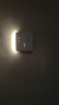 NVC雷士電工開關插座 五孔插座帶人體感應 地腳燈夜燈86型插座面板 N25啞光白 曬單實拍圖