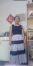 謎底背心連衣裙2022夏新款度假海邊風(fēng)仙女長(zhǎng)裙大擺裙子222ML0650 淺紫花 M 曬單實(shí)拍圖