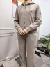 俞兆林（YUZHAOLIN）中年媽媽裝秋裝運(yùn)動(dòng)服套裝休閑衛(wèi)衣外套2025春秋新款中老年人女裝 杏色 XL  （推薦105斤以內(nèi)） 曬單實(shí)拍圖