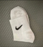 耐克(NIKE)襪子男子 速干透氣籃球襪 短襪三雙裝SX7677-100白L 曬單實(shí)拍圖