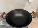 夏老大炒鍋章丘雙耳鍋鑄鐵鍋老式生鐵不易粘鍋無(wú)涂層宗師古法鍋40cm 曬單實(shí)拍圖