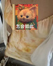 UR【鐘楚曦同款】2025夏季新款女裝印花掛脖吊帶連衣裙UWG750078 淺黃印花 XL 曬單實(shí)拍圖