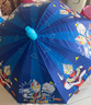葆氏兒童雨傘男童遮陽(yáng)傘幼兒園學(xué)生反光條長(cháng)直柄卡通黑膠傘晴雨傘藍色 曬單實(shí)拍圖