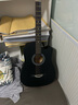 維卡斯（WEIKASI）民謠吉他初學(xué)者木吉他單板新手入門(mén)練習琴guitar吉它學(xué)生男女樂(lè )器 41英寸純黑色+禮包【進(jìn)階推薦】 曬單實(shí)拍圖