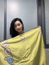 愛(ài)爾思純棉浴巾家用成人加厚全棉柔軟洗澡大裹巾吸水速干兒童擦身大毛巾 三只兔子浴巾-黃色【A類(lèi)100%棉】 曬單實(shí)拍圖