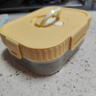 沃德百惠（WORTHBUY）飯盒食品級分格便當(dāng)盒可微波加熱飯盒上班族學(xué)生便攜專用分格飯盒 黃色長方形-單格760 ml 曬單實(shí)拍圖