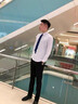男士長(cháng)袖白襯衫商務(wù)職業(yè)正裝西裝襯衣公務(wù)員面試工作服結婚短袖寸 白色 【長(cháng)袖】 2XL 曬單實(shí)拍圖