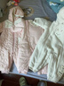戴維貝拉（DAVE＆BELLA）新生兒夾棉連體衣女寶寶百天衣服冬裝新款初生嬰兒外出服幼童爬服 粉底印花【現(xiàn)貨】 80cm （建議身高73-80cm） 曬單實(shí)拍圖