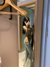 佐敘純欲風抽繩設計感小眾美式辣妹V領長袖t恤女2025修身顯瘦露臍上衣 卡其色 M （90-100斤） 曬單實拍圖