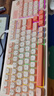 聯(lián)想（Lenovo）K2有線(xiàn)輕音鍵盤(pán) 機(jī)械手感 消音結(jié)構(gòu)95鍵 混彩燈效 人體工學(xué) 音量旋鈕 有線(xiàn)辦公鍵盤(pán) 拼色 石英粉 曬單實(shí)拍圖