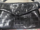 CHARLES&KEITH鱷魚(yú)紋鏈條信封包小方包生日禮物CK2-50271476 CK2-50271476-1Noir黑色 小包 曬單實(shí)拍圖