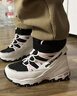 Skechers斯凱奇兒童絨絨靴雪地靴保暖男童棉鞋防寒加絨高幫女童靴660092L 女童/白色/黑色/粉紅色/WBPK 36 曬單實(shí)拍圖