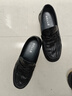 百麗一腳蹬休閑鞋男新款壓格紋套腳商務(wù)豆豆鞋A1368AM4 黑色 40 (250mm) 曬單實(shí)拍圖