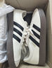 adidas T頭鞋 VL COURT復古板鞋德訓鞋男女阿迪達斯輕運動(dòng) 漢玉白/黑色/樹(shù)脂黃   42 曬單實(shí)拍圖