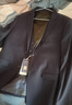 羅蒙（ROMON）西服套裝男秋季新款結婚服伴郎服職業(yè)工裝商務(wù)面試西裝2件套 7TZ604012藏青二扣【2件套】 L 175 （建議120-140斤） 曬單實(shí)拍圖
