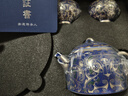窯禮道高端鎏銀青花功夫茶具套裝一壺兩杯整套禮盒裝喬遷送禮公司伴手禮 【送禮】青花祥龍茶壺套裝 曬單實(shí)拍圖