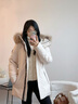 MACKAGE【七夕】MACKAGE線上專供JENI-F 可拆卸雙領(lǐng)保暖羽絨服 早秋新品 奶油白 S 曬單實拍圖