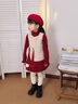 G.DUCKKIDS小黃鴨拜年服女童連衣裙冬季兒童過(guò)年喜慶裙子女寶寶冬裝新年衣服 毛衣裙子套裝 110 建議4~5歲【100-110cm】cm 曬單實(shí)拍圖