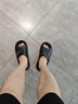 回力拖鞋男士運動(dòng)涼鞋外穿踩屎感厚底防滑沙灘鞋HL3A20 黑色 42-43 曬單實(shí)拍圖