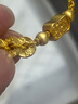 中國黃金（CHINA GOLD）五帝錢(qián)幣黃金手鏈女款足金小胖福納福手繩情人節生日禮物送女友 五帝錢(qián)小胖福手繩【金繩】約1.01g 曬單實(shí)拍圖