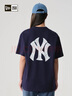 NEW ERA紐亦華MLB腰果花運動(dòng)短袖T恤男女情侶NY LA印花 13546478-藏青色 紐約洋基隊 2XL 曬單實(shí)拍圖