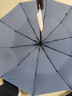 天堂 加大雨傘三折 晴雨兩用商務(wù)傘經(jīng)典格紋10骨大雨傘男女 藏青 曬單實(shí)拍圖