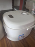 半球電飯煲 電飯鍋迷你飯煲1-3-4-6人 家用陶瓷釉內(nèi)膽智能預(yù)約煲湯煮米飯電飯鍋帶蒸籠 3L 【奶油白】陶瓷釉智能方煲 曬單實拍圖