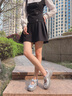 妙麗（Millies）品牌松糕厚底運(yùn)動(dòng)鞋2025新款小眾魔術(shù)貼休閑瑪麗珍鞋簡(jiǎn)約百搭女鞋 銀色 39 曬單實(shí)拍圖