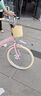 鳳凰鳳凰兒童折疊自行車6-9-15歲男女孩中大童16-18-22寸腳踏車學(xué)生車 公主粉-支撐款-可折疊 22寸適合身高【140-160】 曬單實(shí)拍圖