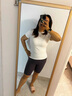 耐克（NIKE）T恤女裝 夏季新款運動服健身訓(xùn)練跑步鍛煉柔軟舒適透氣短袖上衣 FV5509-100 M 曬單實拍圖