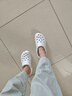 卡駱馳（crocs）經(jīng)典云朵Clog女沙灘洞洞鞋涼拖鞋206750 206750-100  37  曬單實(shí)拍圖