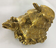 銅瑞祥純銅招財(cái)金錢龜烏龜風(fēng)水?dāng)[件家居工藝品裝飾擺設(shè)禮品風(fēng)水招財(cái)擺件 三代龜大號 曬單實(shí)拍圖