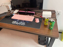 超·奈（CHAONAI）【順豐到家】電腦桌家用臺(tái)式簡(jiǎn)約辦公臥室小戶型學(xué)習(xí)桌簡(jiǎn)易書桌子 【單桌25MM厚桌面】黑架+古橡木 長(zhǎng)180CM寬80CM高75CM 曬單實(shí)拍圖