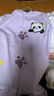 巴拉巴拉嬰兒衣服連體衣秋裝寶寶外出包屁衣立體圍兜可愛(ài)清新甜美 粉紫70032 80cm 曬單實(shí)拍圖