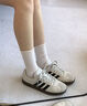 adidas T頭鞋 VL COURT復(fù)古板鞋德訓(xùn)鞋男女阿迪達(dá)斯輕運動 漢玉白/黑色/樹脂黃   42 曬單實拍圖