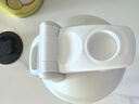 Blender Bottle 蛋白粉搖搖杯運動水杯 便攜健身水壺大容量刻度塑料杯帶粉盒杯子 24oz白色710ml 曬單實拍圖