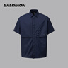 薩洛蒙（Salomon）男款 戶外運動都市風尚山野型格短袖襯衫 LINK MOUNTAIN SS SHIRT 藏青色C28140 2XL 曬單實拍圖