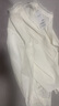 lagogo【抗菌抗皺】法式木耳邊白襯衫女士拉谷谷春秋長袖立領(lǐng)上衣 本白色(V1) M 曬單實拍圖