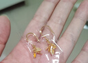 周生生永系列黃金耳飾 金葉子足金耳環(huán) 一葉暴富 40535E計價(jià) 3.45克(含工費130元) 曬單實(shí)拍圖