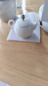 希式 羊脂玉小茶壺德化白瓷泡茶壺手工高檔家用功夫茶具唐月窯陶瓷馬蹄壺辦公室會(huì )客 馬蹄壺（羊脂玉175ml） 曬單實(shí)拍圖