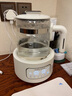 摩飛電器（Morphyrichards）全玻璃養(yǎng)生壺家用燒水壺多段控溫電熱水壺極速風(fēng)冷恒溫壺沖奶泡奶機(jī)MR5602 1.2L 椰奶白 曬單實(shí)拍圖