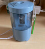 得力（deli）電動削筆機 雙電源卷筆刀(電池/USB)削筆器開自動排斷芯轉(zhuǎn)筆刀 兒童學(xué)生文具考試生日禮物藍 曬單實拍圖